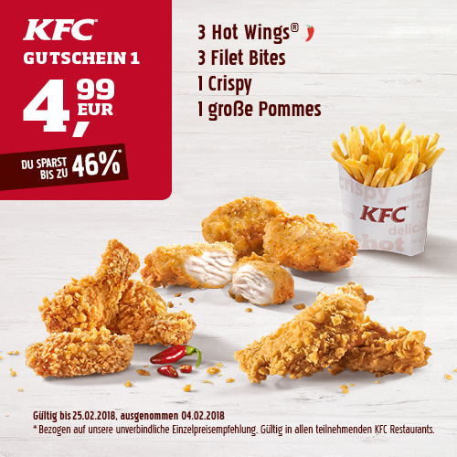 KFC Gutscheine Januar-Februar 2021 - neue kostenlose ...